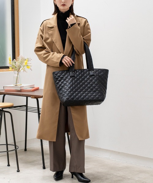 【セール】キルティングビッグトートバッグ（ショルダーバッグ）｜VitaFelice（ヴィータフェリーチェ）