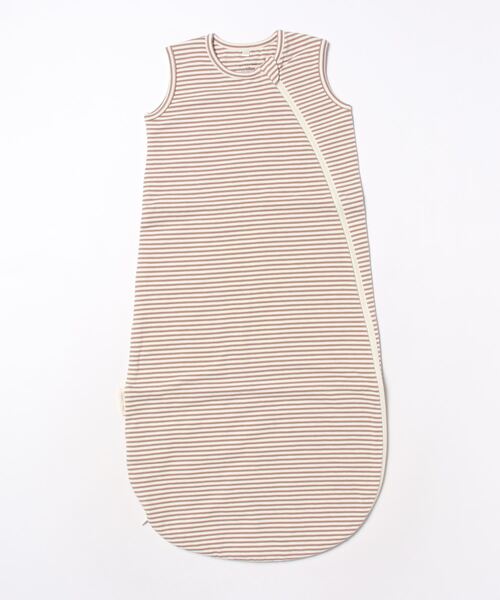 /Quincy Mae/JERSEY SLEEPING BAG | COCOA STRIPE