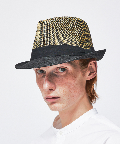 ABAHOUSE(アバハウス)の「【RUBEN/ルーベン】MIX PAPER /ミックスペーパー中折れハット(ハット・メンズ・ブラック/ブラウン/ベージュ・フリー)」の2枚目の写真