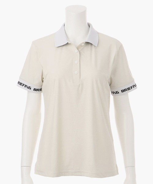 ブリーフィング　WOMENS WS LOGO BACK RIB POLO　S ブリーフィングゴルフ】WOMENS LOGO BACK RIB POLO