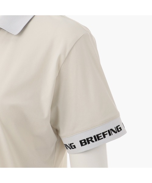ブリーフィングゴルフ】WOMENS LOGO BACK RIB POLO