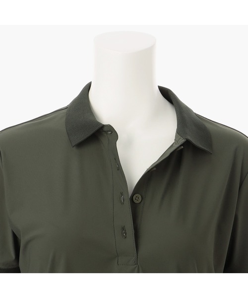 ブリーフィングゴルフ】WOMENS LOGO BACK RIB POLO