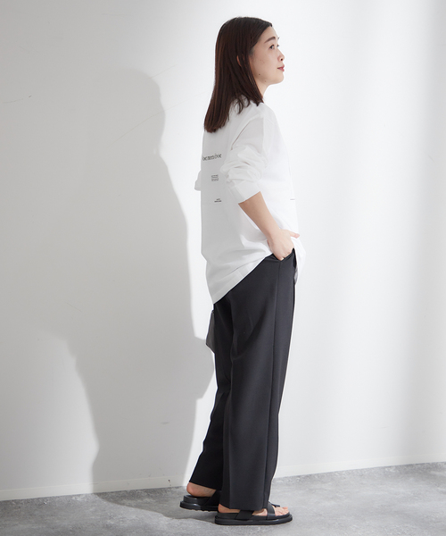 journal standard L'essage（ジャーナルスタンダードレサージュ）の「ヴィスポリーノ2タックワイドパンツ（スラックス・レディース・グレー/ブラック/ベージュ・36/38）」の6枚目の写真