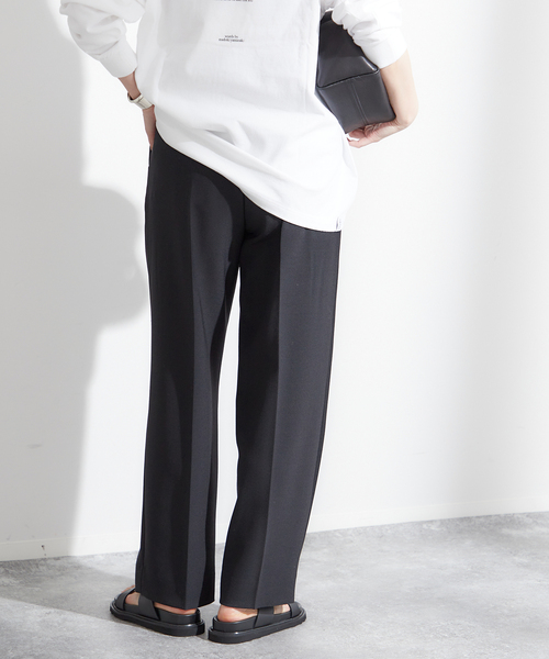 journal standard L'essage（ジャーナルスタンダードレサージュ）の「ヴィスポリーノ2タックワイドパンツ（スラックス・レディース・グレー/ブラック/ベージュ・36/38）」の12枚目の写真