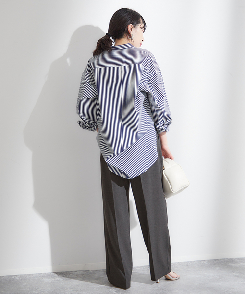 journal standard L'essage（ジャーナルスタンダードレサージュ）の「ヴィスポリーノ2タックワイドパンツ（スラックス・レディース・グレー/ブラック/ベージュ・36/38）」の9枚目の写真