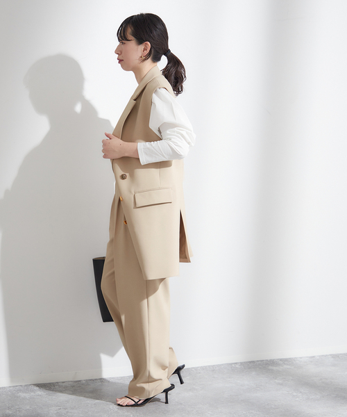 journal standard L'essage（ジャーナルスタンダードレサージュ）の「ヴィスポリーノ2タックワイドパンツ（スラックス・レディース・グレー/ブラック/ベージュ・36/38）」の18枚目の写真