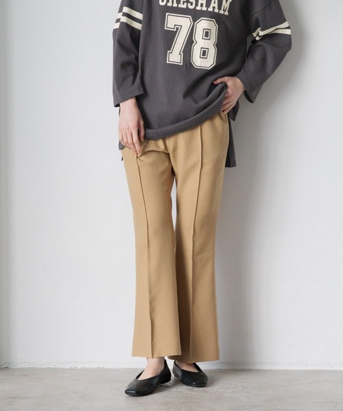 LOWRYS FARM（ローリーズファーム）の「ラナテックフレアパンツ　986489（その他パンツ・レディース・アイボリー/ブラウン/ブラック・MEDIUM/LARGE）」の3枚目の写真