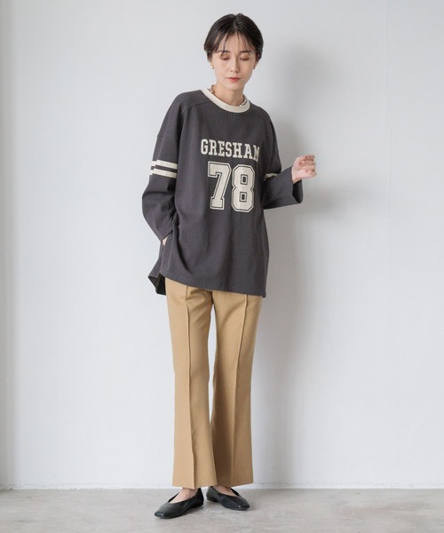 LOWRYS FARM（ローリーズファーム）の「ラナテックフレアパンツ　986489（その他パンツ・レディース・アイボリー/ブラウン/ブラック・MEDIUM/LARGE）」の7枚目の写真