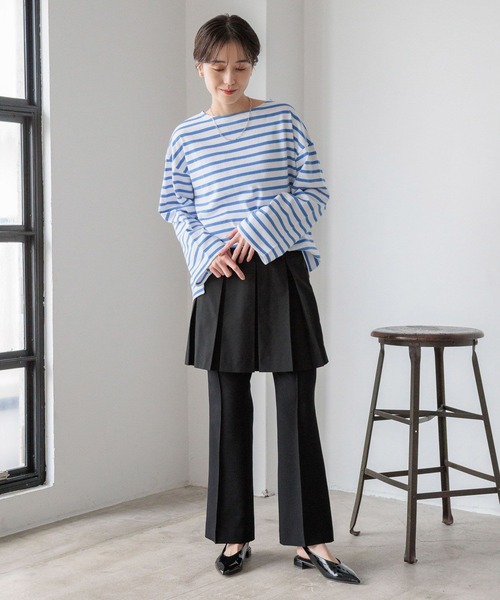 LOWRYS FARM（ローリーズファーム）の「ラナテックフレアパンツ　986489（その他パンツ・レディース・アイボリー/ブラウン/ブラック・MEDIUM/LARGE）」の11枚目の写真