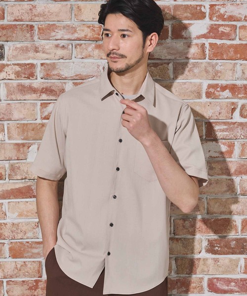 UNION STATION（ユニオンステーション）の「【限定展開商品】 Air Light/エアライト リラックスフィット レギュラーカラー シャツ（シャツ/ブラウス・メンズ・ライトブルー/ブルー/グリーン/ブラウン/ベージュ/ネイビー・S/M/L/LL）」の7枚目の写真