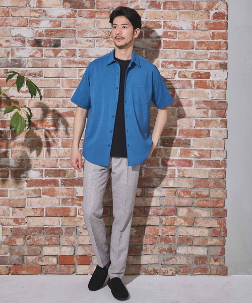 UNION STATION（ユニオンステーション）の「【限定展開商品】 Air Light/エアライト リラックスフィット レギュラーカラー シャツ（シャツ/ブラウス・メンズ・ライトブルー/ブルー/グリーン/ブラウン/ベージュ/ネイビー・S/M/L/LL）」の22枚目の写真