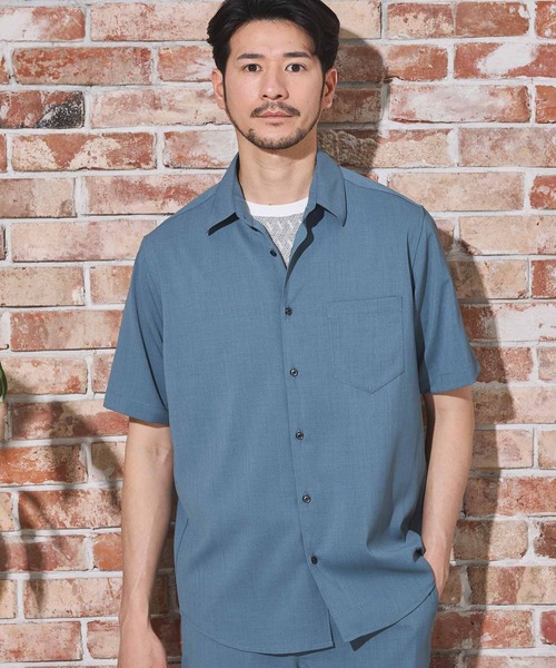 UNION STATION（ユニオンステーション）の「【限定展開商品】 Air Light/エアライト リラックスフィット レギュラーカラー シャツ（シャツ/ブラウス・メンズ・ライトブルー/ブルー/グリーン/ブラウン/ベージュ/ネイビー・S/M/L/LL）」の15枚目の写真