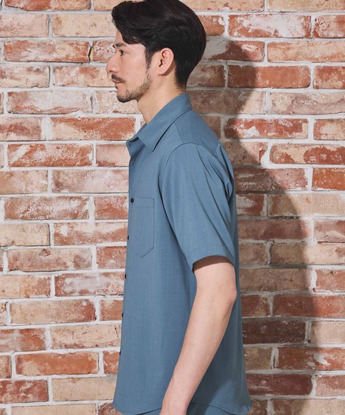 UNION STATION（ユニオンステーション）の「【限定展開商品】 Air Light/エアライト リラックスフィット レギュラーカラー シャツ（シャツ/ブラウス・メンズ・ライトブルー/ブルー/グリーン/ブラウン/ベージュ/ネイビー・S/M/L/LL）」の16枚目の写真