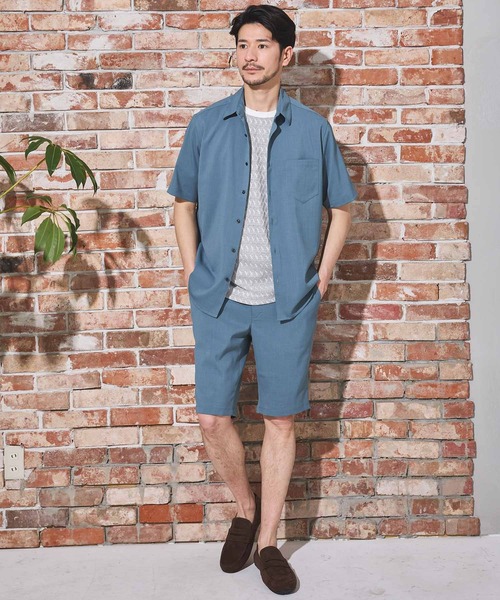 UNION STATION（ユニオンステーション）の「【限定展開商品】 Air Light/エアライト リラックスフィット レギュラーカラー シャツ（シャツ/ブラウス・メンズ・ライトブルー/ブルー/グリーン/ブラウン/ベージュ/ネイビー・S/M/L/LL）」の18枚目の写真