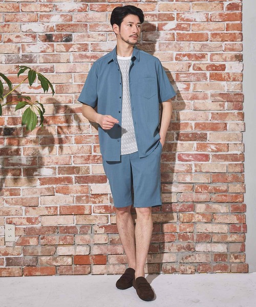 UNION STATION（ユニオンステーション）の「【限定展開商品】 Air Light/エアライト リラックスフィット レギュラーカラー シャツ（シャツ/ブラウス・メンズ・ライトブルー/ブルー/グリーン/ブラウン/ベージュ/ネイビー・S/M/L/LL）」の19枚目の写真