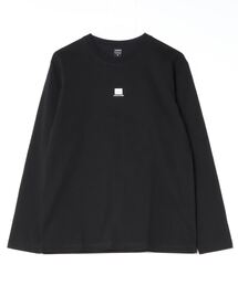 コットン天竺 / メッセージロゴ バックプリント クルーネック ロンTee(長袖)