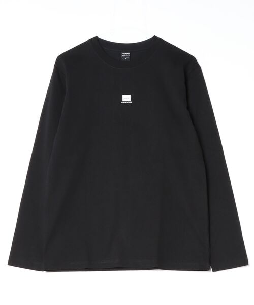 TRAP/U (トラップユー)の「コットン天竺 / メッセージロゴ バックプリント クルーネック ロンTee(長袖)(Tシャツ/カットソー・メンズ・ライトブルー/ホワイト/ブラック・M/L)」の3枚目の写真