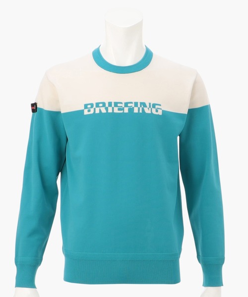 ブリーフィングゴルフMENS WR BI-CLR CREWNECK KNIT BRIEFING（ブリーフィング）の「【ブリーフィングゴルフ】MENS WR BI