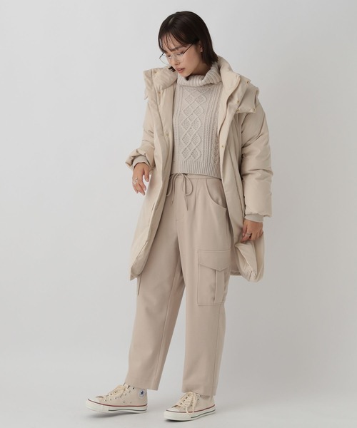 saloon(サルーン)の「SALOON(サルーン)/ウェストギャザーカーゴパンツ(その他パンツ・レディース・アイボリー/カーキ・SMALL/MEDIUM)」の6枚目の写真