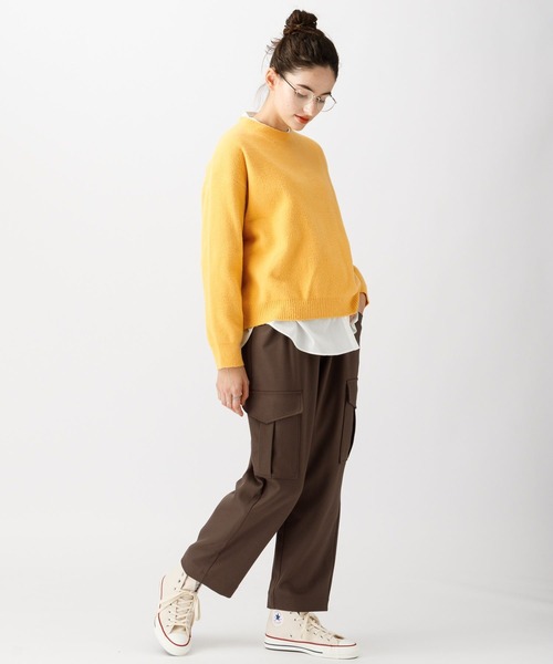 saloon(サルーン)の「SALOON(サルーン)/ウェストギャザーカーゴパンツ(その他パンツ・レディース・アイボリー/カーキ・SMALL/MEDIUM)」の9枚目の写真