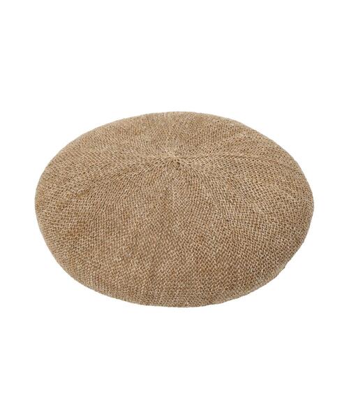 Samansa Mos2 Lagom（サマンサモスモスラーゴム）の「サーモベレー（ハット・キッズ・ベージュ/オレンジ・M/L）」の2枚目の写真