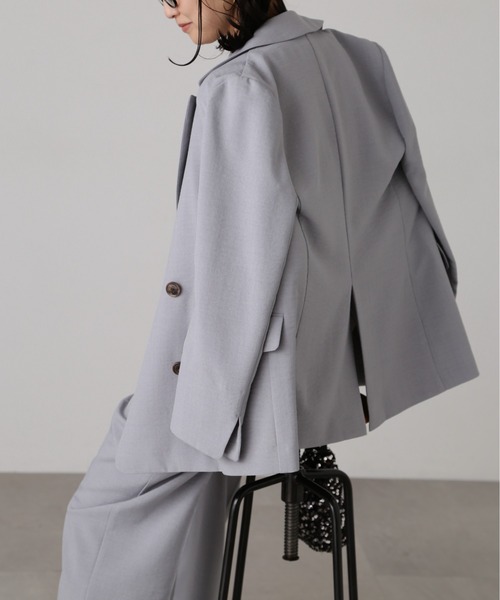 FREE'S MART（フリーズマート）の「気流染めダブルジャケット（テーラードジャケット・レディース・ベージュ/ライトグレー/ベージュ系その他/ライトグリーン・SMALL/MEDIUM）」の13枚目の写真