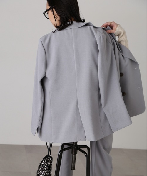 FREE'S MART（フリーズマート）の「気流染めダブルジャケット（テーラードジャケット・レディース・ベージュ/ライトグレー/ベージュ系その他/ライトグリーン・SMALL/MEDIUM）」の14枚目の写真