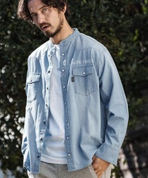 ms5610- band collar western shirts ウェスタンシャツ