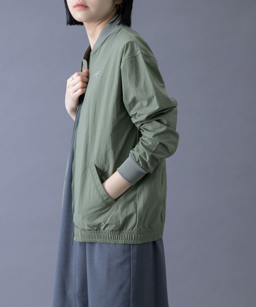 NEW BALANCE（ニューバランス）の「NEW BALANCE　ボンバージャケット（その他アウター・レディース・カーキ/ブラック・160）」の8枚目の写真