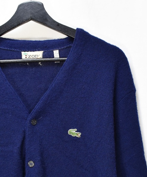LACOSTE（ラコステ）の「【ヴィンテージ古着】70's IZOD LACOSTE/アイゾッドラコステ アクリルニットカーディガン（カーディガン/ボレロ・メンズ・ネイビー・LARGE）」の11枚目の写真