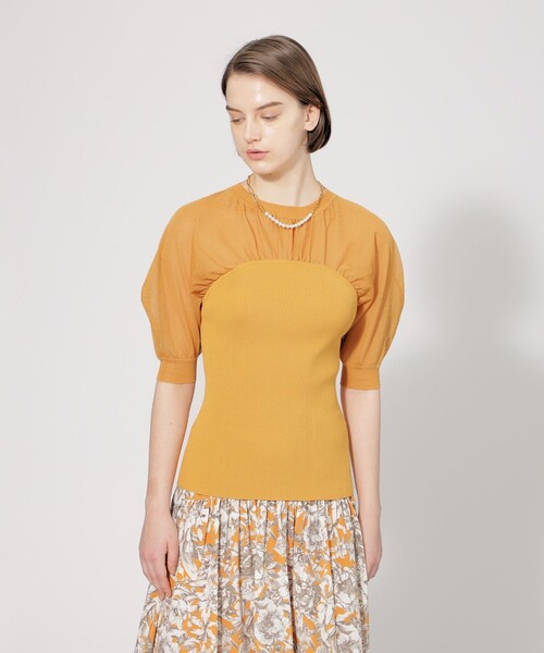 【セール】【EPOCA STORIA】 シアーコンビニットプルオーバー 《WEB＆EPOCA THE SHOP店舗限定》（ニット/セーター）｜EPOCA（エポカ）