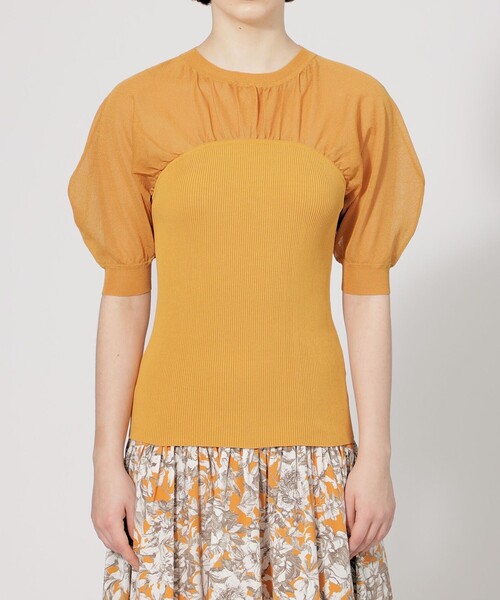 【セール】【EPOCA STORIA】 シアーコンビニットプルオーバー 《WEB＆EPOCA THE SHOP店舗限定》（ニット/セーター）｜EPOCA（エポカ）