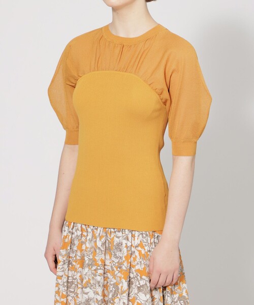 【セール】【EPOCA STORIA】 シアーコンビニットプルオーバー 《WEB＆EPOCA THE SHOP店舗限定》（ニット/セーター）｜EPOCA（エポカ）