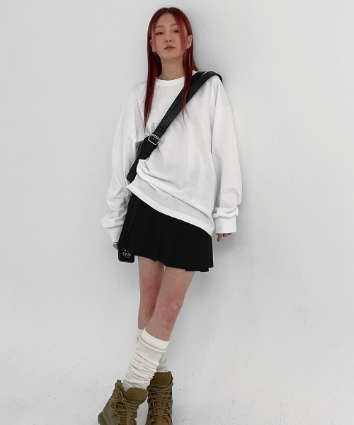BLACKUP（ブラックアップ）の「[MADE] ドミニクプリーツミニスカートパンツ（スカート・レディース・ブラック/チャコールグレー・SMALL/MEDIUM/LARGE）」の9枚目の写真