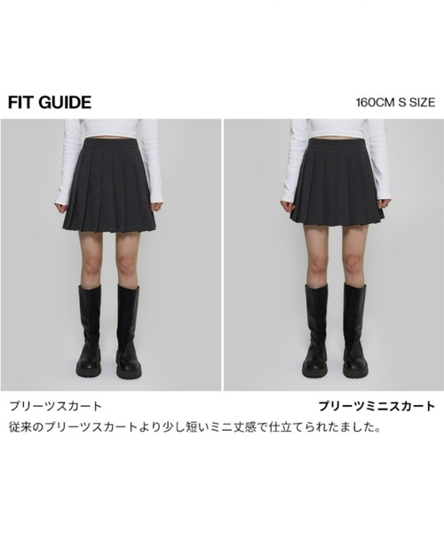 BLACKUP（ブラックアップ）の「[MADE] ドミニクプリーツミニスカートパンツ（スカート・レディース・ブラック/チャコールグレー・SMALL/MEDIUM/LARGE）」の4枚目の写真
