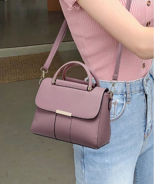 Miniministore（ミニミニストア）の「ショルダーバッグ レディース 斜めがけ（ショルダーバッグ・レディース・アイボリー/ライトブラウン/パープル/ミント/ブラック/レッド・FREE）」の9枚目の写真