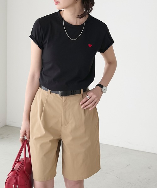 BONLECILL(ボンルシール)の「ハート刺繍/箔プリント アソートTEE(Tシャツ/カットソー・レディース・ブラック系1/ブラック系2/オフホワイト/ホワイト系2/ホワイト系1/ブラック・FREE)」の19枚目の写真