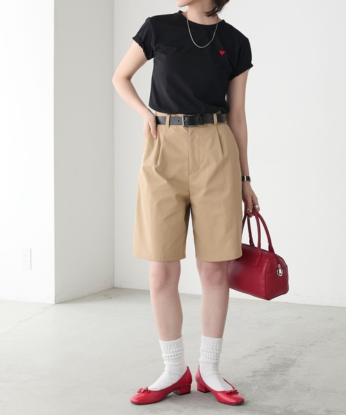 BONLECILL(ボンルシール)の「ハート刺繍/箔プリント アソートTEE(Tシャツ/カットソー・レディース・ブラック系1/ブラック系2/オフホワイト/ホワイト系2/ホワイト系1/ブラック・FREE)」の10枚目の写真
