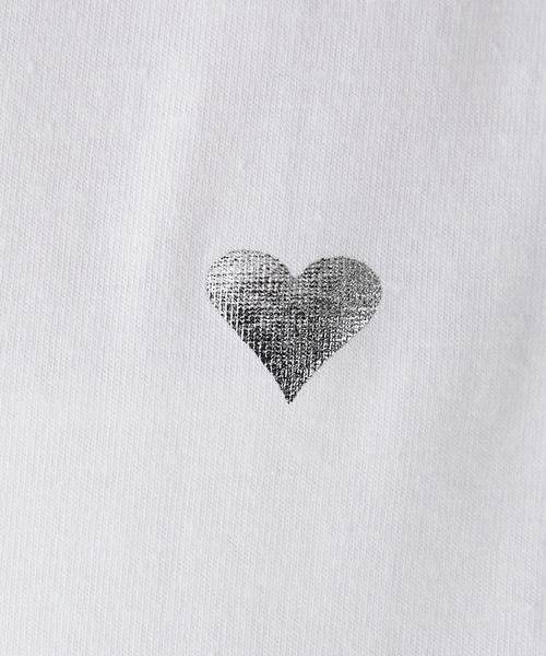 BONLECILL(ボンルシール)の「ハート刺繍/箔プリント アソートTEE(Tシャツ/カットソー・レディース・ブラック系1/ブラック系2/オフホワイト/ホワイト系2/ホワイト系1/ブラック・FREE)」の17枚目の写真