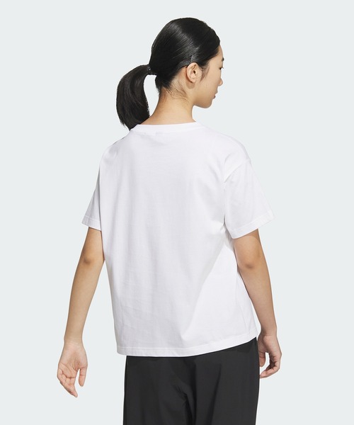 adidas（アディダス）の「W FLOWER グラフィック Tシャツ1 / アディダス adidas（Tシャツ/カットソー・レディース・オレンジ/ホワイト/ブラック・XX-LARGE/LARGE/MEDIUM/SMALL/X-LARGE/X-SMALL）」の4枚目の写真