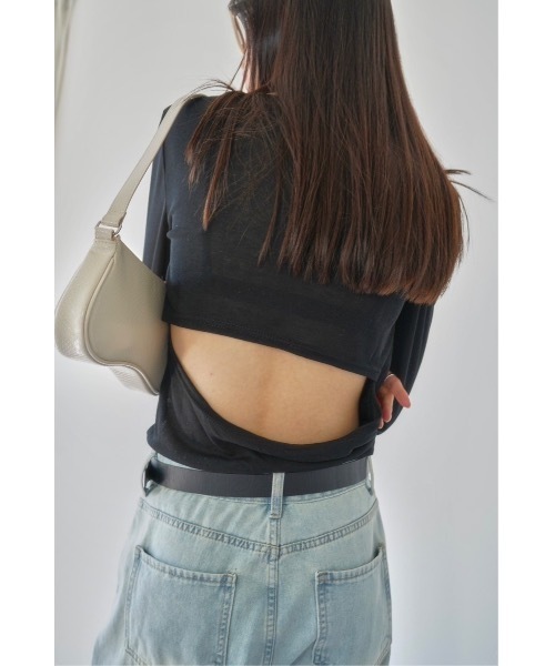 新発売 バックオープンシアーカットソー（Tシャツ/カットソー）｜DRWCYS トップス