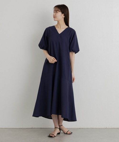 russet(ラシット)の「【ANOTHER BRANCH】バルーンスリーブワンピース (O-149)(ワンピース・レディース・ブラック/ネイビー/ブラウン・FREE)」の3枚目の写真