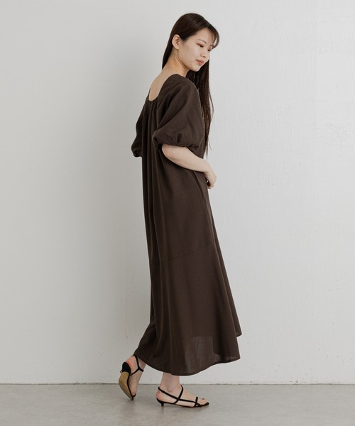 russet(ラシット)の「【ANOTHER BRANCH】バルーンスリーブワンピース (O-149)(ワンピース・レディース・ブラック/ネイビー/ブラウン・FREE)」の2枚目の写真
