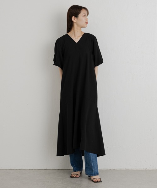 russet(ラシット)の「【ANOTHER BRANCH】バルーンスリーブワンピース (O-149)(ワンピース・レディース・ブラック/ネイビー/ブラウン・FREE)」の4枚目の写真