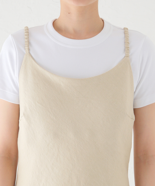 muller of yoshiokubo(ミュラーオブヨシオクボ)の「muller of yoshiokubo/ミュラーオブヨシオクボ LINO CAMI DRESS(ワンピース・レディース・ベージュ・MEDIUM)」の10枚目の写真