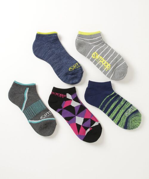OUTDOOR PRODUCTS(アウトドアプロダクツ)の「OUTDOOR 5足セット ソックス メンズ スニーカーソックス 5P(ソックス/靴下・メンズ・F/A/I/G/B/C/D/E/H/J・FREE)」の12枚目の写真