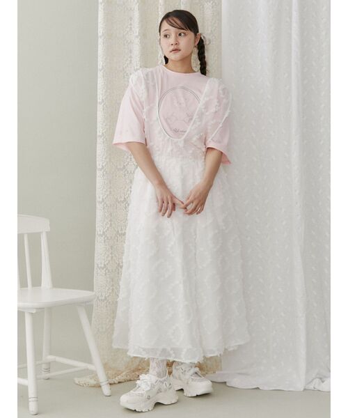 merry jenny（メリージェニー）の「fleeting bear Tシャツ（Tシャツ/カットソー・レディース・グレー/オフホワイト/ピンク・FREE）」の22枚目の写真