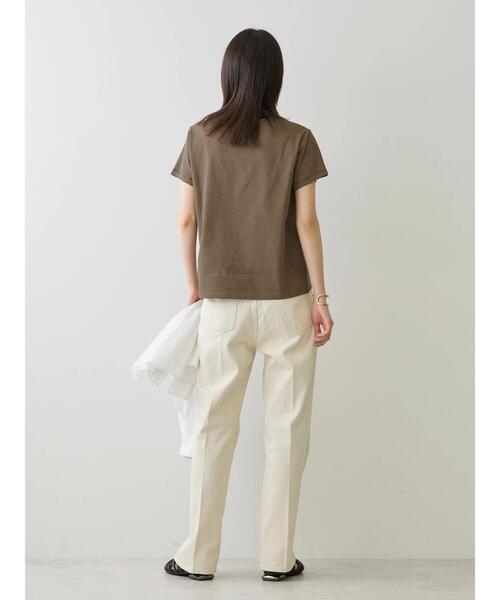 AMERICAN HOLIC(アメリカンホリック)の「刺繍ロゴボーダープルオーバー(Tシャツ/カットソー・レディース・モカ/アイボリー・M/L)」の15枚目の写真