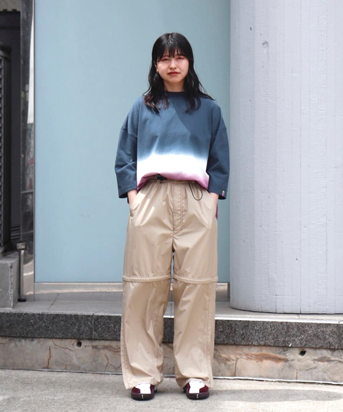 is-ness(イズネス)の「【is-ness × GRAMICCI】HORIZON OVERDYE T-SHIRT(Tシャツ/カットソー・メンズ・グリーン/チャコールグレー・LARGE/MEDIUM)」の13枚目の写真