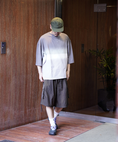 is-ness(イズネス)の「【is-ness × GRAMICCI】HORIZON OVERDYE T-SHIRT(Tシャツ/カットソー・メンズ・グリーン/チャコールグレー・LARGE/MEDIUM)」の14枚目の写真